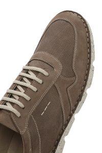 کفش مردانه نبوک بژ بندی راحتی کژوال دری مد