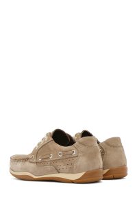 کفش مردانه نبوک بژ بندی کژوال دری مد