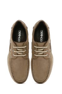 کفش مردانه نبوک بژ بندی کژوال دری مد