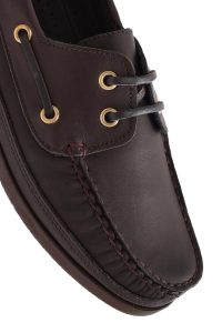 کفش مردانه چرم قهوه‌ای راحتی کژوال دری مد