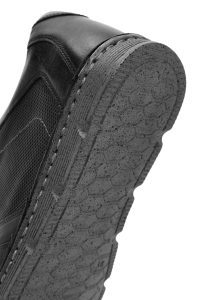 کفش مردانه چرم مشکی بندی راحتی دری مد