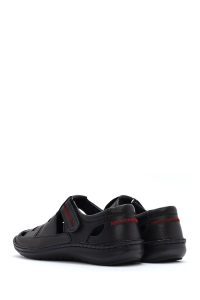 کفش مردانه چرم مشکی کژوال دری مد