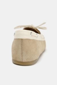 کفش موکاسین زنانه بندی جیر متضاد زارا – ZARA