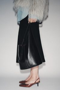 کفش پاشنه بلند زنانه چرمی پشت باز زارا – ZARA