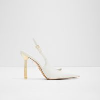 کفش پاشنه‌دار زنانه سفید پشت باز MARYSA – ALDO