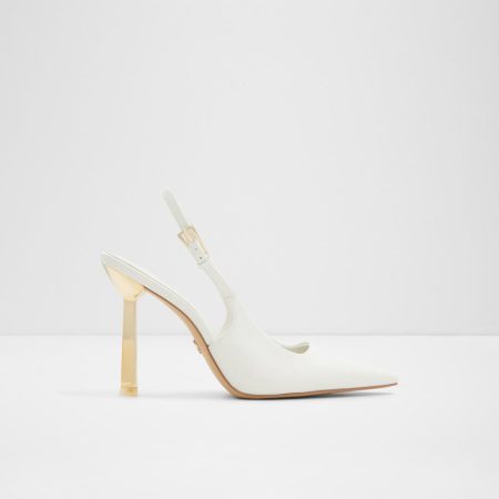 کفش پاشنه‌دار زنانه سفید پشت باز MARYSA – ALDO