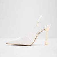 کفش پاشنه‌دار زنانه سفید پشت باز MARYSA – ALDO