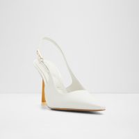 کفش پاشنه‌دار زنانه سفید پشت باز MARYSA – ALDO