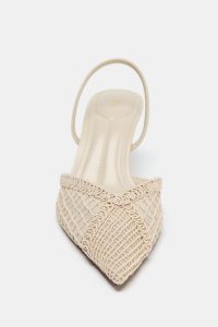 کفش پاشنه‌دار زنانه پشت باز بافت‌دار زارا – ZARA