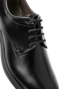 کفش کلاسیک مردانه مشکی چرمی بنددار دری مد