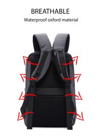 کوله پشتی سخت پارچه ای خاکستری مردانه D-PACK دری مد