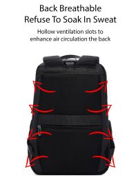 کوله پشتی سخت پارچه ای مشکی مردانه D-PACK دری مد