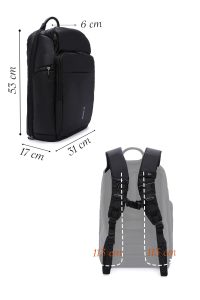 کوله پشتی پارچه ای مشکی مردانه D-PACK دری مد