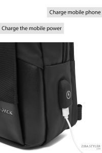 کوله‌پشتی تکنولوژیک مردانه مشکی D-Pack دری مد