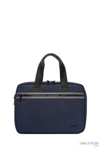 کیف اداری مردانه سرمه‌ای پارچه‌ای بند بلند D-Pack دری مد