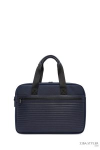 کیف اداری مردانه سرمه‌ای پارچه‌ای بند بلند D-Pack دری مد