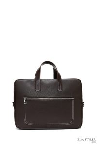 کیف اداری مردانه قهوه‌ای دری مد