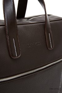 کیف اداری مردانه قهوه‌ای دری مد