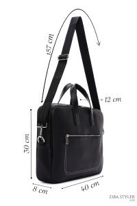 کیف اداری مردانه مشکی دری مد