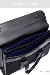 کیف اداری مردانه مشکی پارچه‌ای D-Pack دری مد