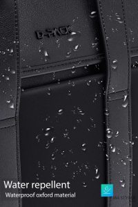 کیف اداری مردانه مشکی پارچه‌ای D-Pack دری مد