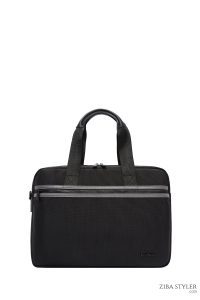 کیف اداری مردانه مشکی پارچه‌ای بند بلند D-Pack دری مد