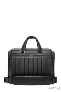 کیف اداری مردانه مشکی پارچه‌ای بند بلند D-Pack دری مد