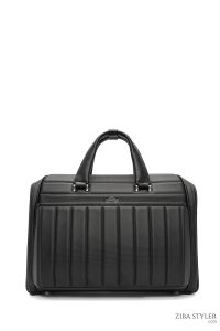 کیف اداری مردانه مشکی پارچه‌ای بند بلند D-Pack دری مد