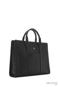 کیف اداری چرمی مردانه مشکی دری مد