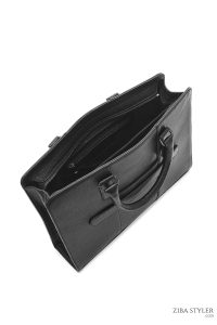 کیف اداری چرمی مردانه مشکی دری مد