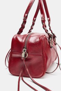 کیف بولینگ زنانه افکت ترک‌دار زارا – ZARA