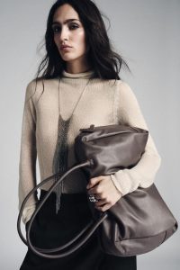 کیف بولینگ زنانه چرمی بزرگ زارا – ZARA