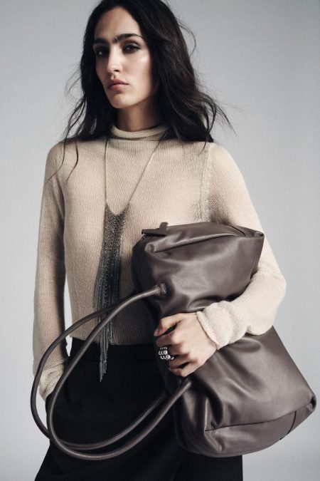 کیف بولینگ زنانه چرمی بزرگ زارا – ZARA