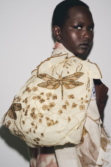 کیف توت زنانه جزئیات گلدوزی زارا – ZARA