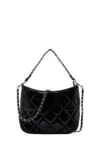 کیف دستی زنانه بند بلند مشکی دری مد