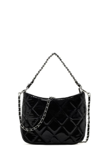 کیف دستی زنانه بند بلند مشکی دری مد