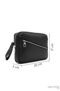 کیف دستی مردانه مشکی مینی دری مد