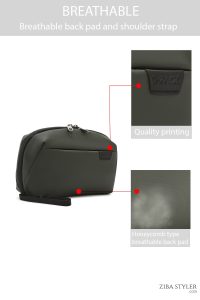 کیف دستی پارچه‌ای مردانه سبز D-Pack دری مد