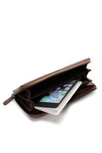 کیف دستی چرم قهوه ای مردانه