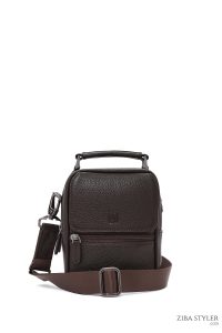 کیف دستی چرمی مردانه قهوه ای دری مد