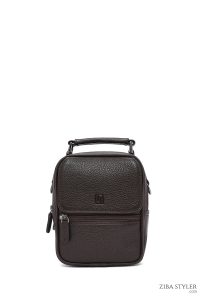 کیف دستی چرمی مردانه قهوه ای دری مد