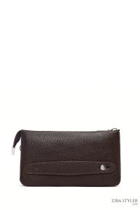 کیف دستی چرمی مردانه قهوه‌ای دری مد