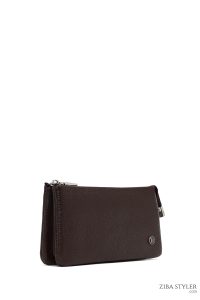 کیف دستی چرمی مردانه قهوه‌ای دری مد