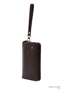 کیف دستی چرمی مردانه قهوه‌ای دری مد