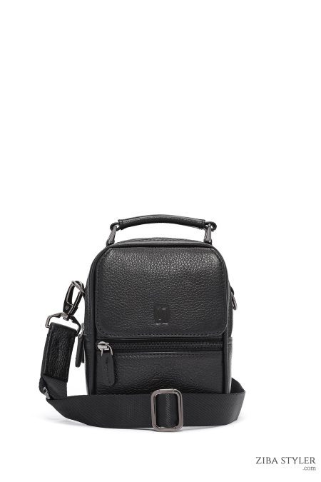 کیف دستی چرمی مردانه مشکی دری مد