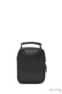 کیف دستی چرمی مردانه مشکی دری مد