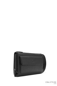 کیف دستی چرمی مردانه مشکی دری مد