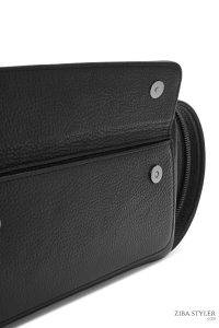 کیف دستی چرمی مردانه مشکی دری مد