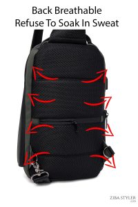 کیف دوشی مردانه سبز ارتشی تکنولوژیک D-Pack دری مد