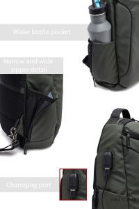 کیف دوشی مردانه سبز ارتشی تکنولوژیک D-Pack دری مد